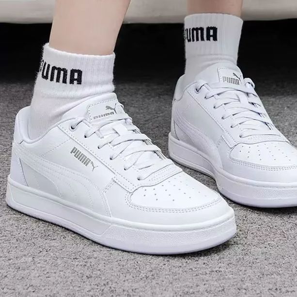 Puma Shoes Suede Classic - Trampki Puma Low Top 392290-02 Biało-Srebrne