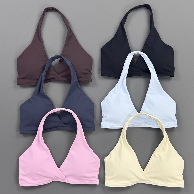 Crop Top Crochet - Damski top sportowy z wiązaniem na