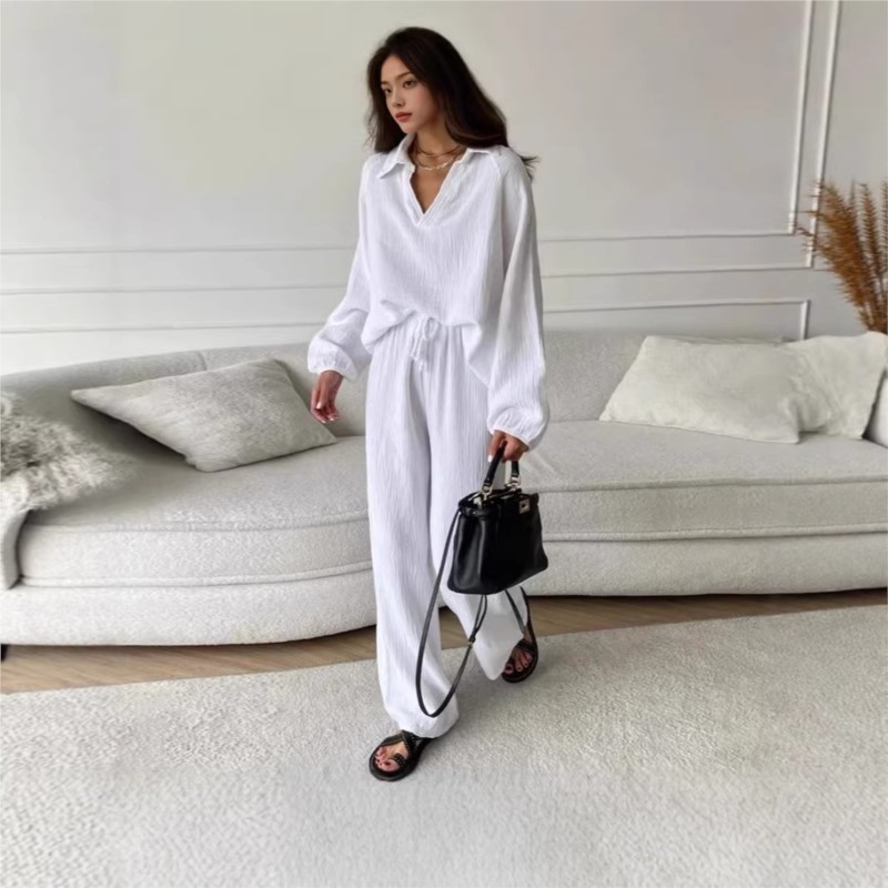 Damski dwuczęściowy komplet: b – Linen Pant Wide recenzja i cena