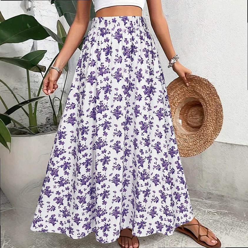 Damska spódnica midi w kwiatow – Midi Skirt Floral recenzja i cena