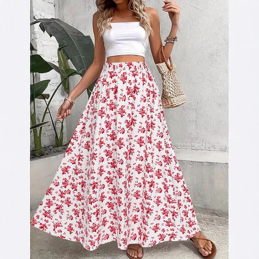 Damska spódnica midi w kwiatow – Midi Skirt Floral recenzja i cena