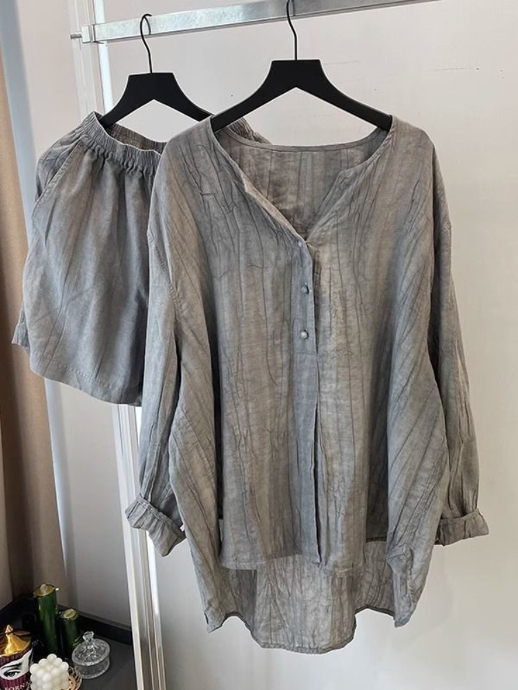 Elegancka składana szara koszu – Linen Pant Wide recenzja i cena